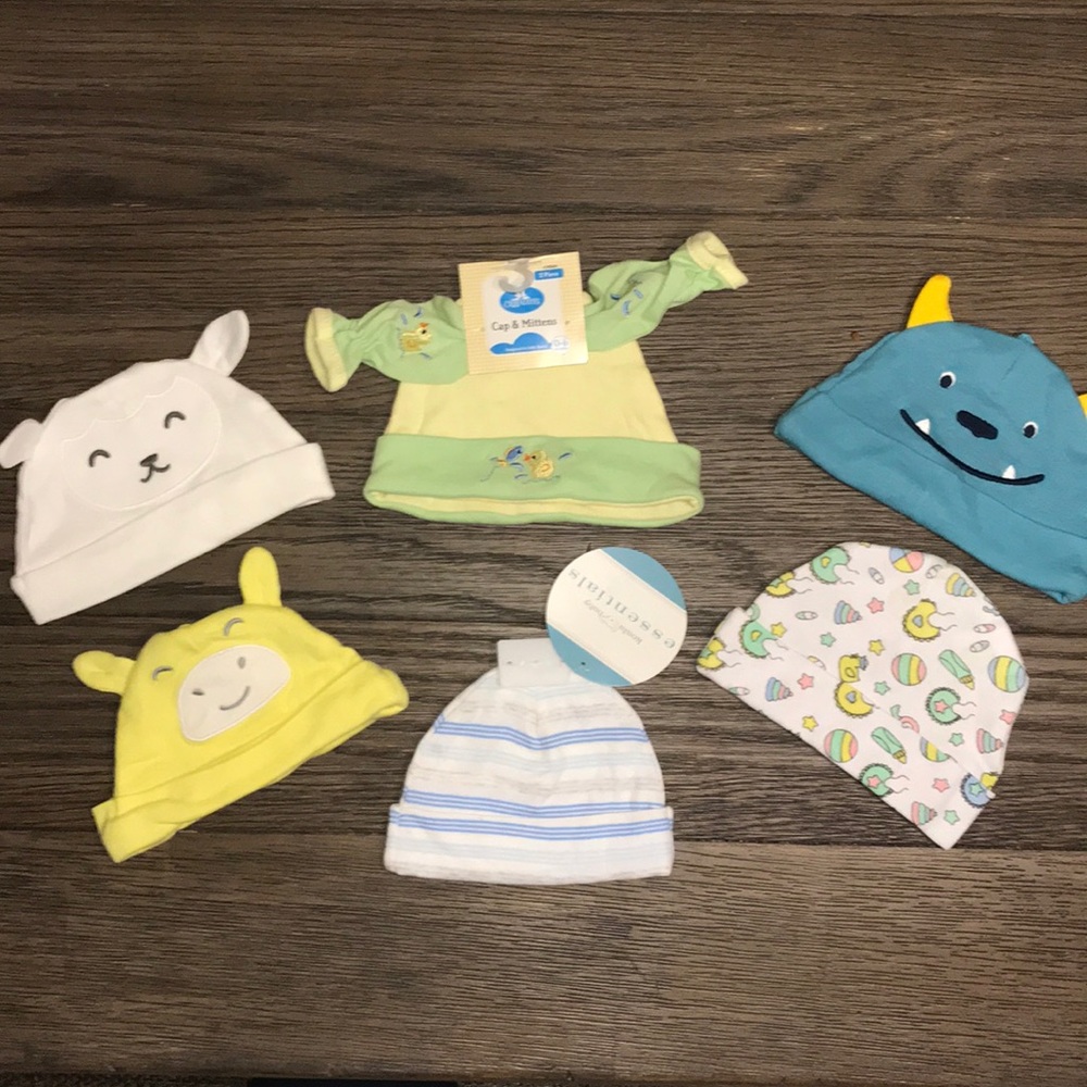 Newborn Beanie Hats Carter’s & Koala Essentials